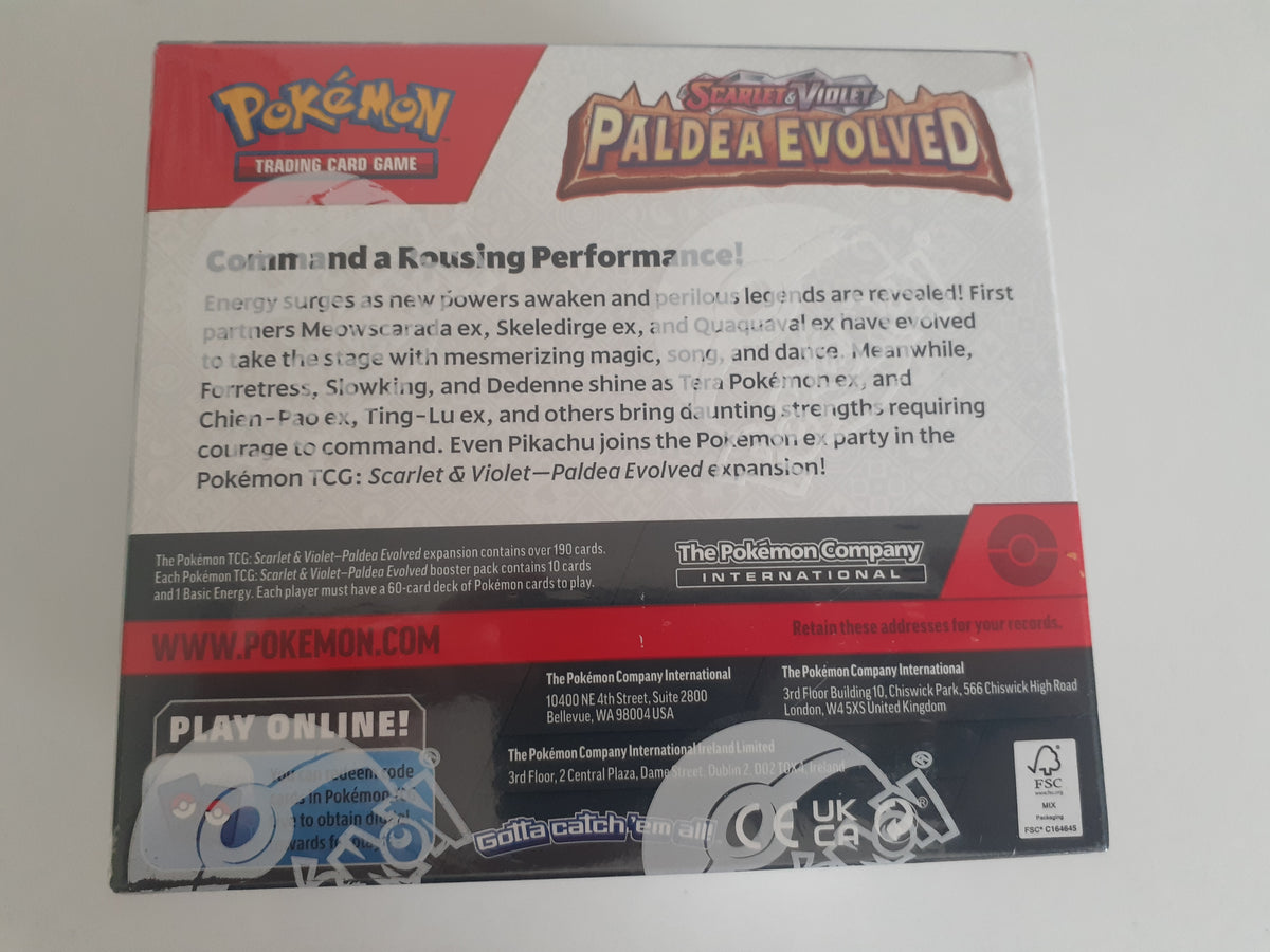 Pokemon TCG Scarlet & Violet PADLEA EVOLVED Booster Box, New & Sealed!